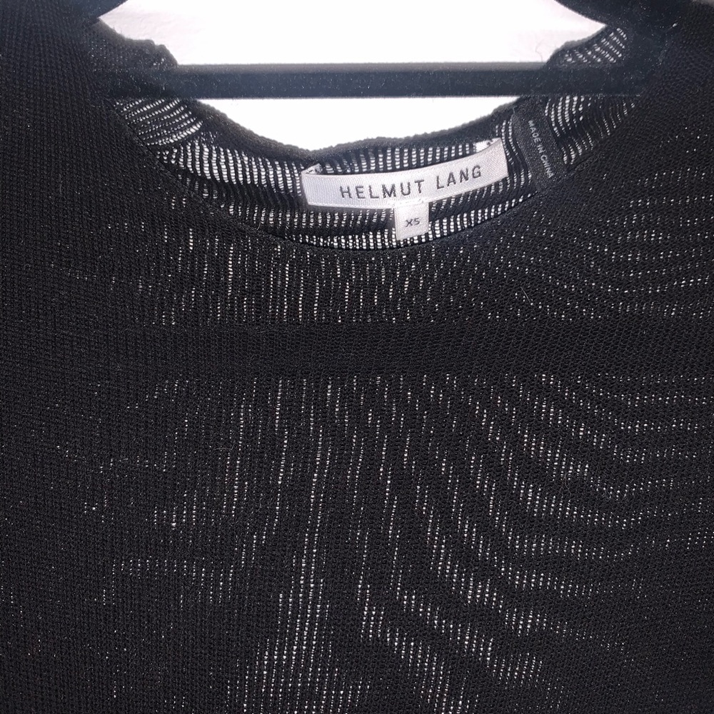 Helmut Lang mesh long sleeve top size XS